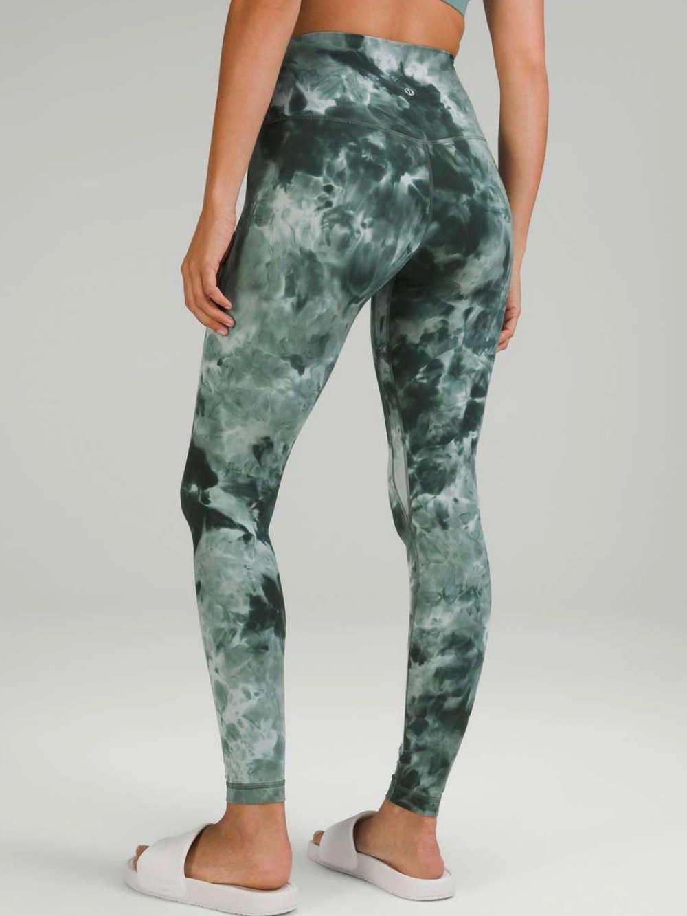 lululemon athletica Green Tie-Dye High-Waist Leggings